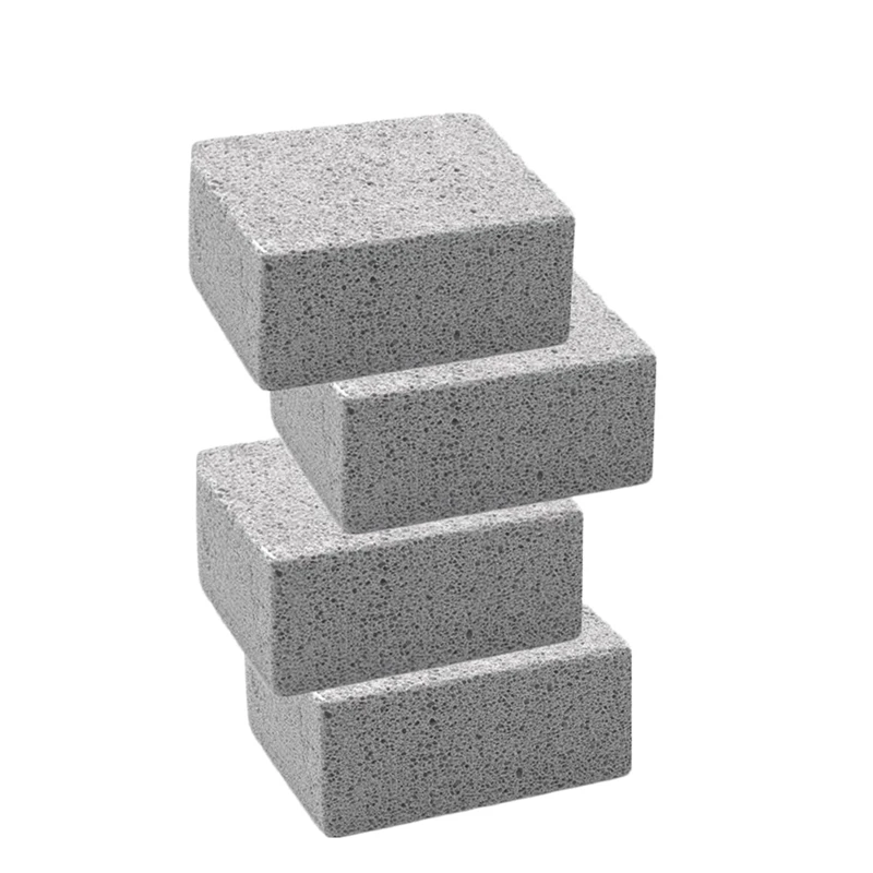 4 Pack Grill Griddle Cleaning Brick Block Kitchen Bathroom Pumice De-Scaling Stone for Removing Stains |
