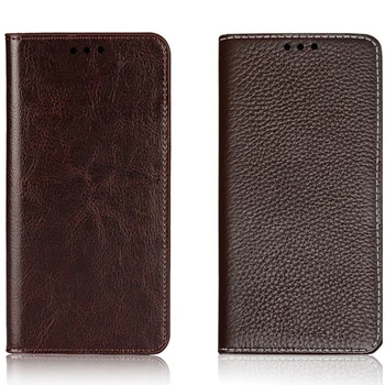 

For Asus Zenfone 5 2018 ZE620KL full-grain genuine leather phone case for Asus Zenfone 5Z ZS620KL holster card slot stand coque