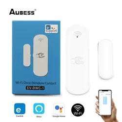 Aubess EWeLink Wireless Smart Vibration Detector Anti Lost Warning Shock Door Window Sensor Anti-theft Security Alarm System