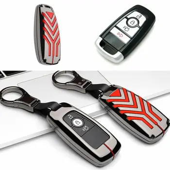 

Metal alloy Key Case Cover Protective Shell Housing For Ford Edge Fusion Mustang F150 Explorer Car