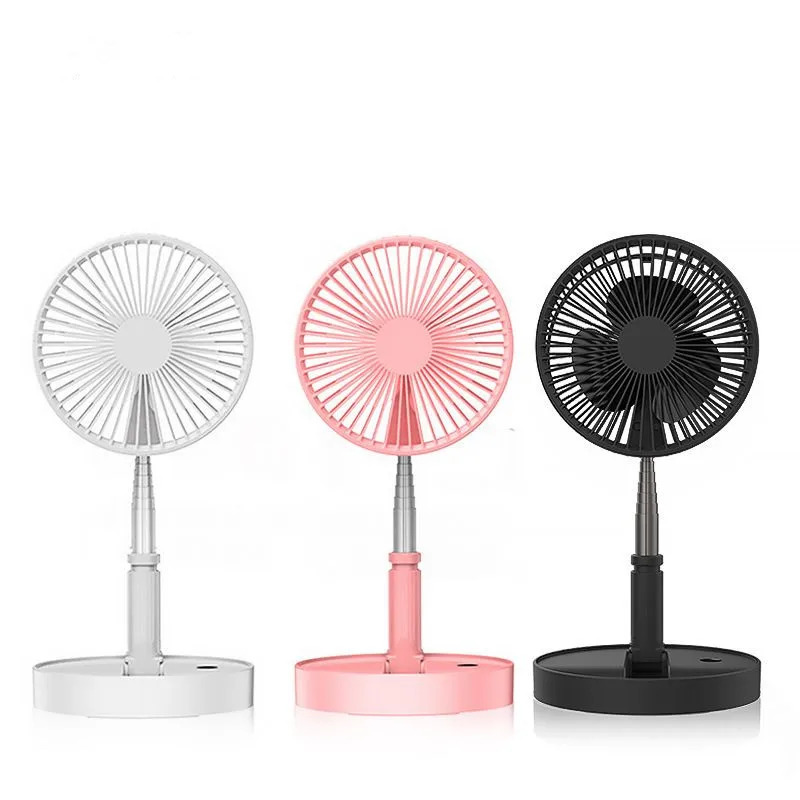 

Portable Usb Charging Fan Telescopic Folding Fans Home Desktop Landing Silent Fan Air Cooler Summer Desktop Floor Mute Table Fan