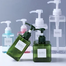Travel Bottles Liquid Soap Dispenser Bottle Multiple Capacities Empty Press Type Shampoo Body Wash Lotion Bottle Bathroom