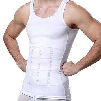 

Mens Slimming Body Shaper Vest Shirt Abs Abdomen Slim Weight Loss Slimming Shirt Compression Vest Elastic Shaperwear Bodywear