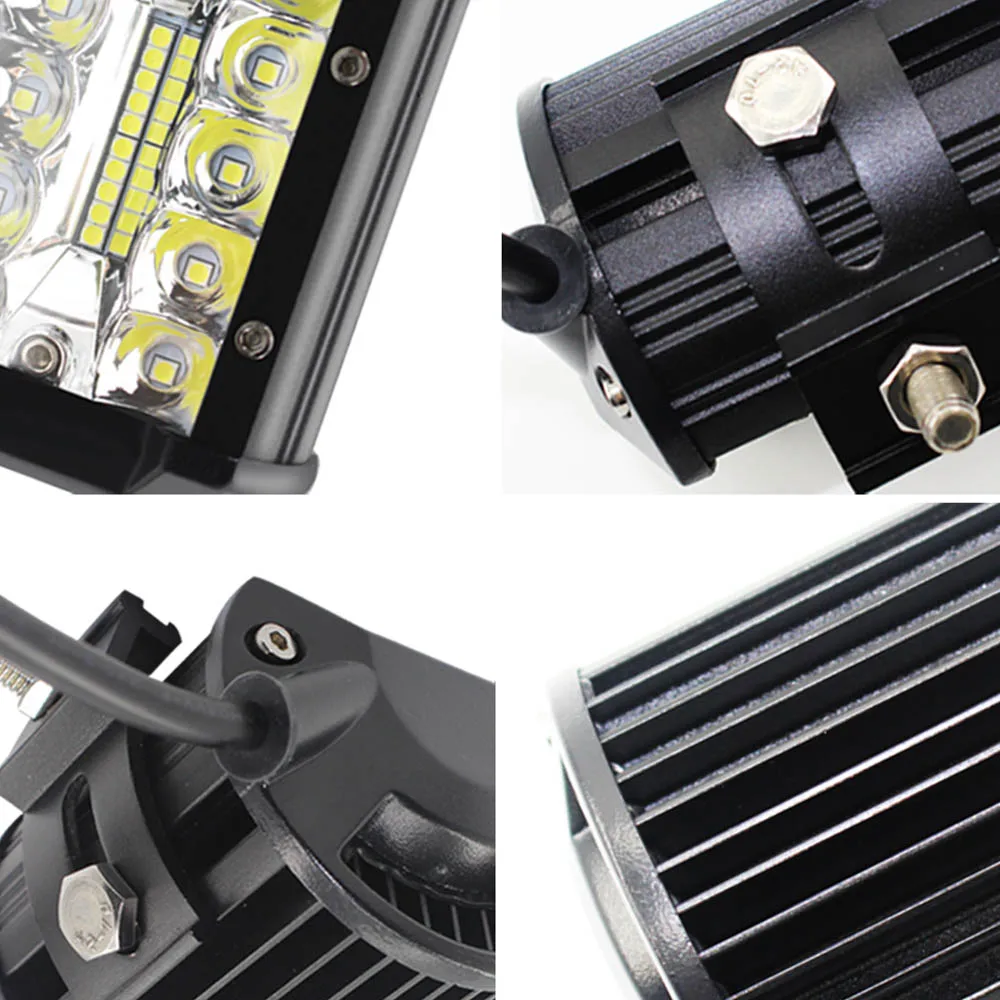 2x DC 10-48V 6000K внедорожный светодиодный фонарь для вождения автомобиля прожекторы Противотуманные фары для грузовика вилочного погрузчика лодки