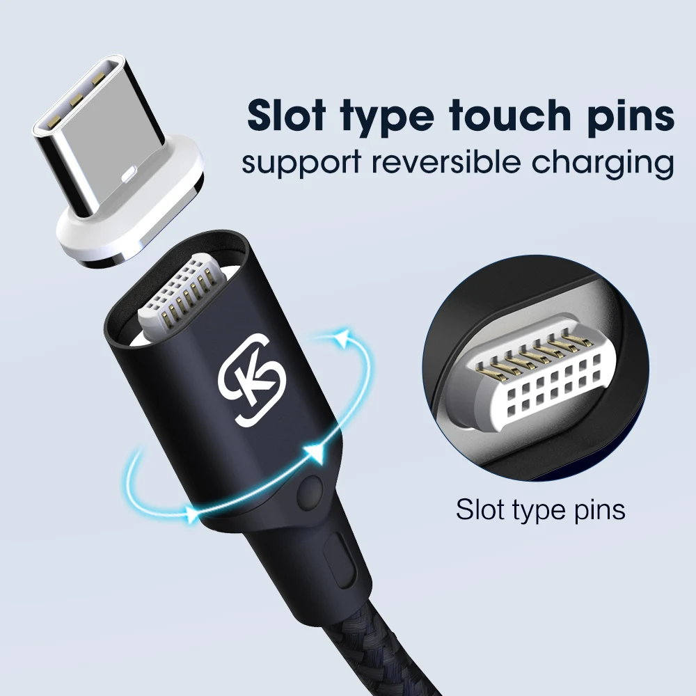 SIKAI usb type C кабель для USB C кабель для samsung S10 Xiaomi Мобильный телефон USBC PD Быстрая зарядка шнур USB-C type-C кабель