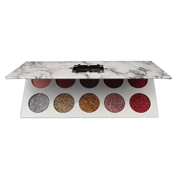 

Waterproof Beads And Matte Texture Makeup Powder 10 Colors Long Lasting Easy To Color Eye Shadow Make Up Palettes
