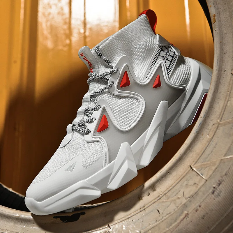 Спортивная обувь с высоким берцем для мужчин лето 2020 новый стиль мужская модная