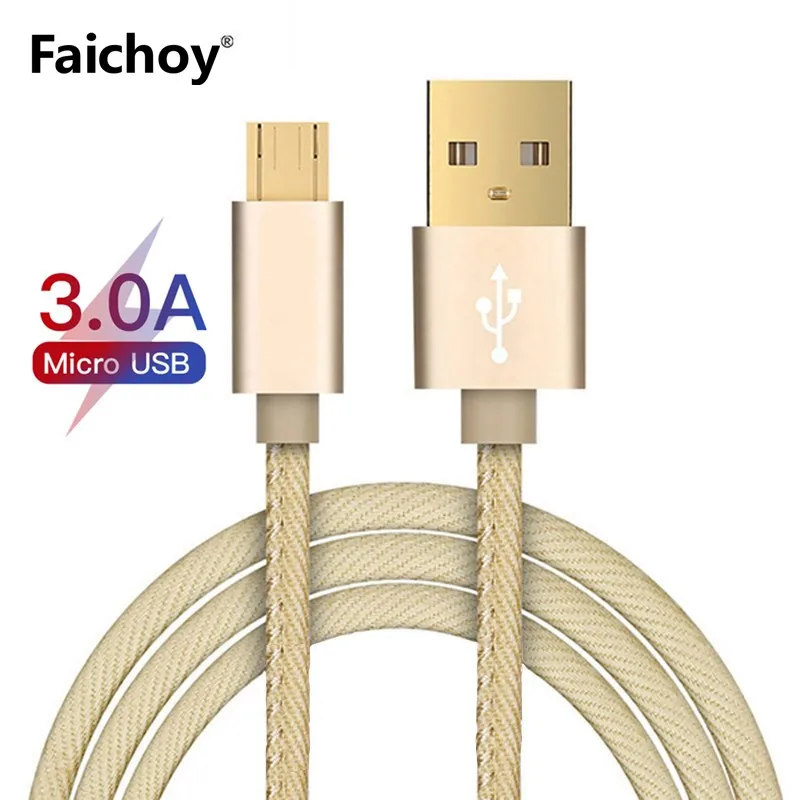 

Good 1.2m/1.8m 3A Micro USB Cable Fast Data Sync Charging Cable For Samsung Huawei Xiaomi LG Andriod Microusb Mobile Phone Cable