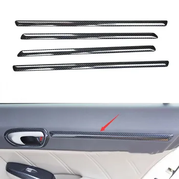 Per Honda Civic 8a Generazione 2004-2009 Strisce Decorative per Pannelli Interni delle Portiere Accessori Modanature Auto Styling
