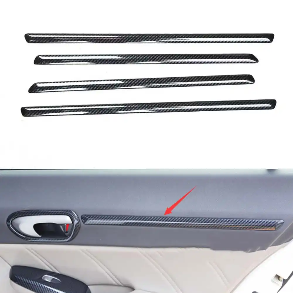 For Honda Civic 8th Gen 2004 2009 Car Interior Door Panel Decoration Strips Accessories Auto Moldings Styling Interior Mouldings Aliexpress