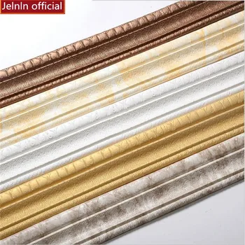 

Golden pattern decorative self-adhesive foam baseboard Border edge banding background wall edge ceiling surrounding waist line