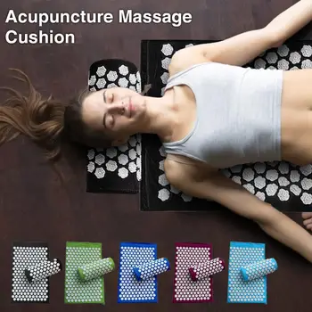 

Acupuncture Mat And Pillow Set Massage Mat Pillow For Yoga Relieve Back Neck Pain High Quality Soft Comfortablre Relaxation/FFY/