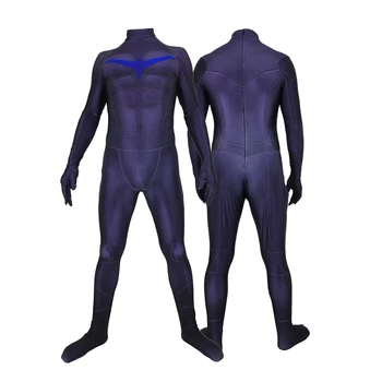 

Movie Nightwing Batman Cosplay Costume Zentai Suit 3D Printed Jumpsuit Halloween Costume For Men Boys
