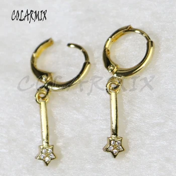 

10 pairs tiny star earrings hook earring jewelry accessories dangle Earrings for women gift simple star charm earrings 5775