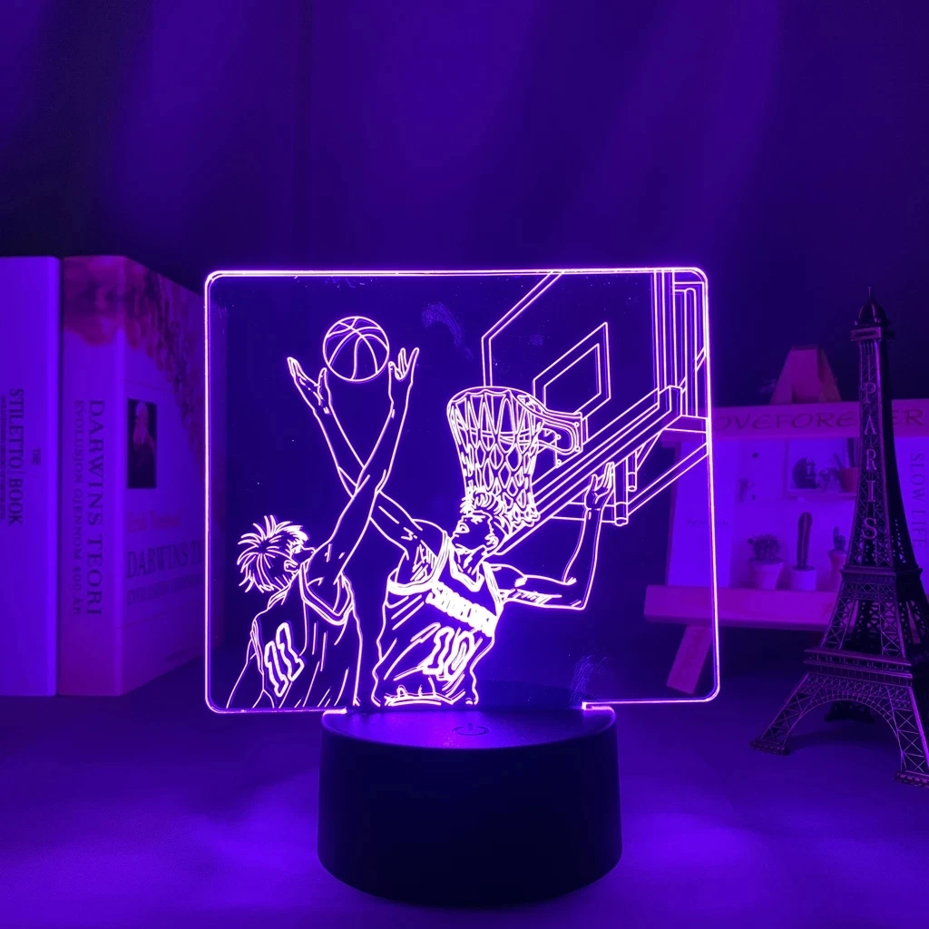 

Led Night Light Lamp Anime 3d Lamp Slam Dunk for Bedroom Decor Kids Brithday Gift Manga Room Desk Led Light Slam Dunk