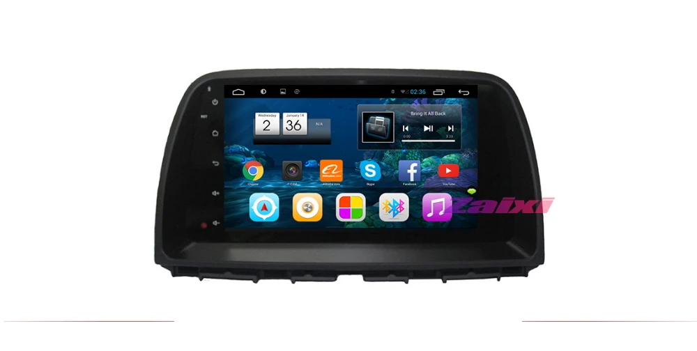 ZaiXi Android 2 Din Автомобильный Радио мультимедийный видео плеер Авто Стерео gps карта для Mazda CX-5 2012~ медиа Navi навигация