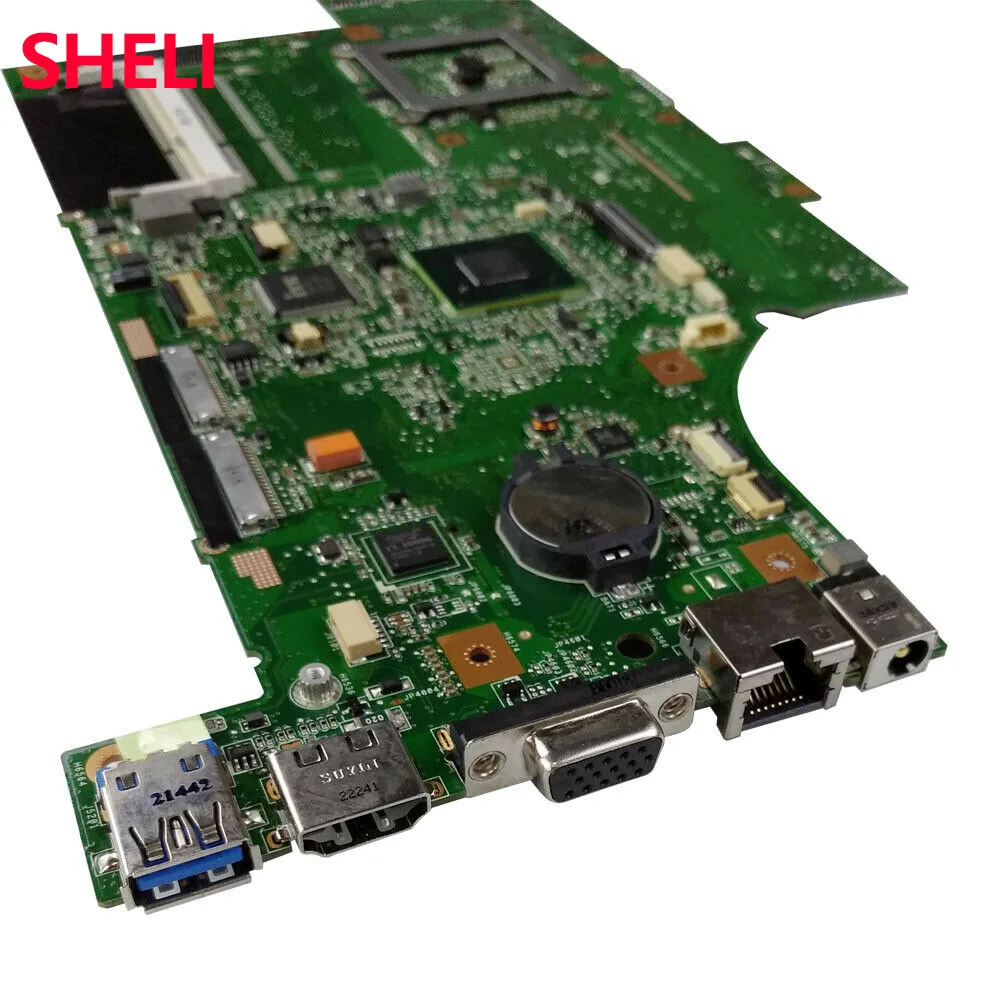 SHELI для ASUS G53SX VX7 VX7S G53SW G53S материнская плата ноутбука RAM основная REV2.0 100% тестовая