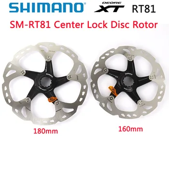

Shimano DEORE XT SM RT81 ice Point Technology Hydraulic Disc Brake Rotor Centerlock Mountain Bikes RT81 Disc 160MM 180MM