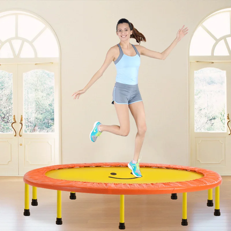 Trampolín de Fitness plegable para adultos, trampolín Circular deportivo  desmontable, cuerda de resorte fuerte, trampolín de salto para Fitness -  AliExpress