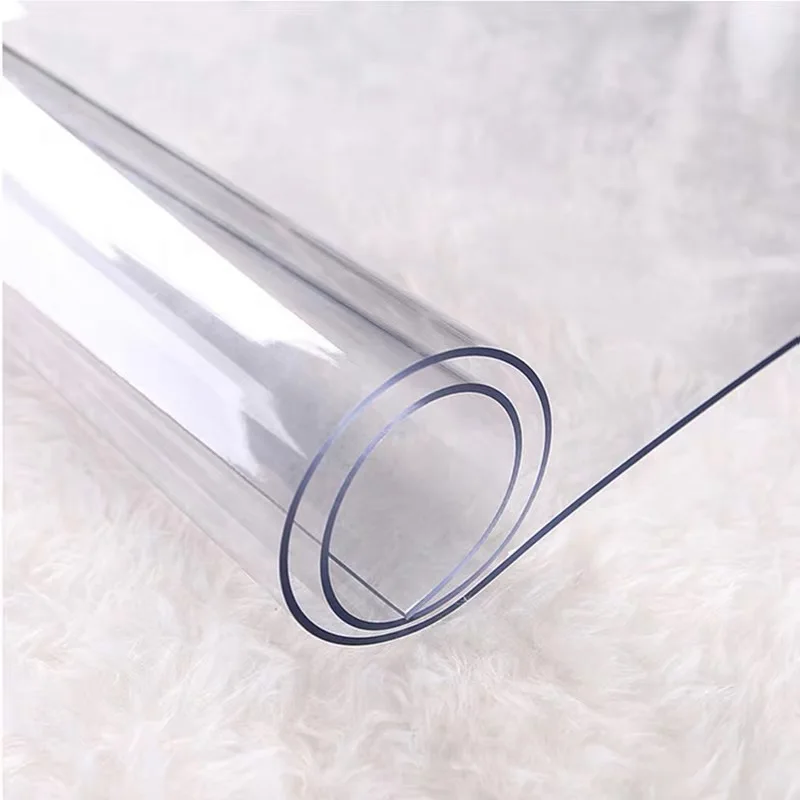BALLE 1.5mm PVC Transparent Table Cover Protector Desk Pad Soft Glass Dining Tablecloth Top Cover H