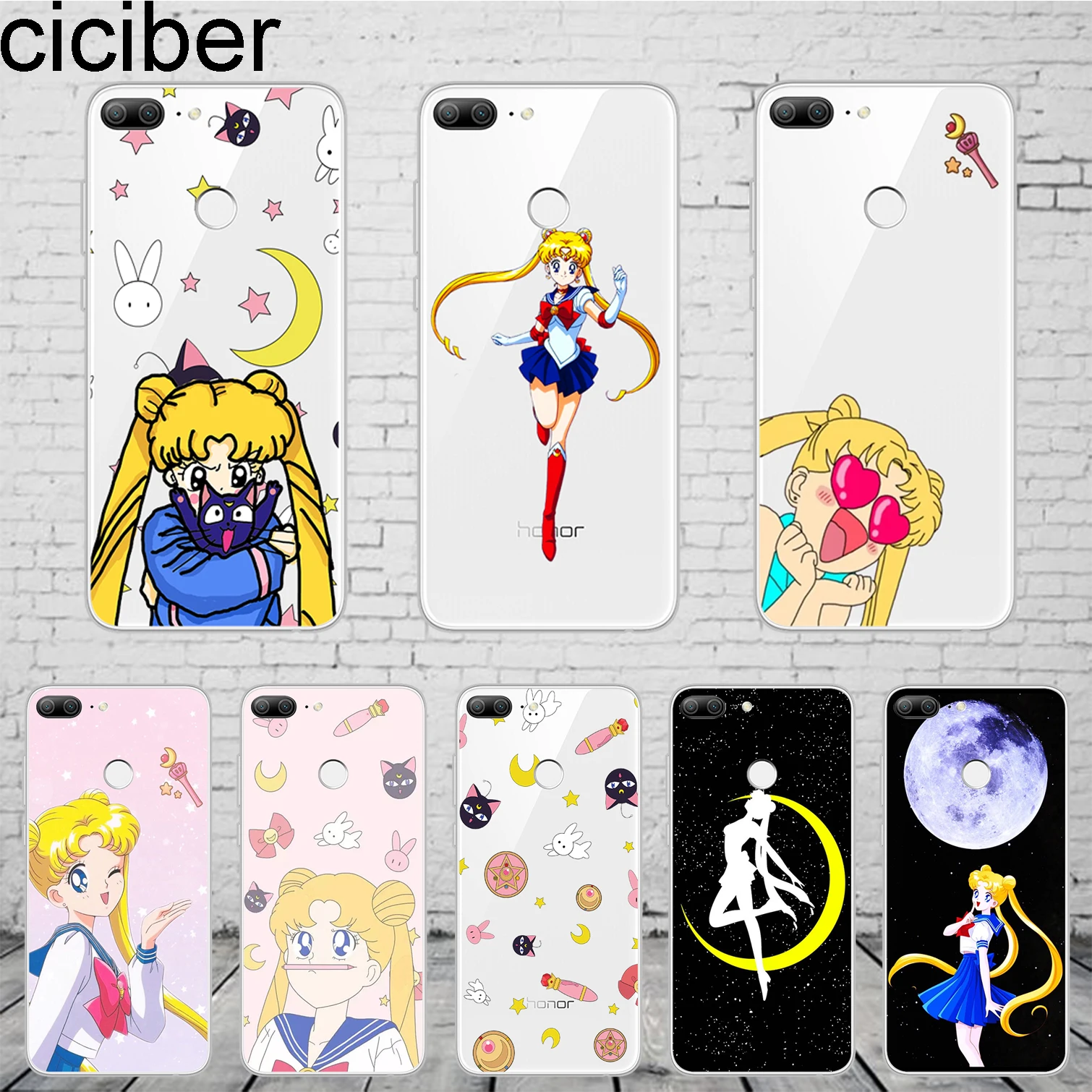 Чехол для телефона ciciber Anime Girl Sailor Moon Honor 10 9 8 Pro Lite X C Play Y 7 6 5 Prime 2017 2018 2019 чехол из