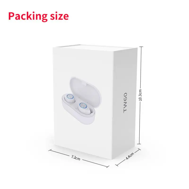 Tws Bluetooth 5 0 Headset Wireless In Ear Tw60 Macaron Sports Headphone Smart Touch Noise Canceling Earphone with Mic Earbuds