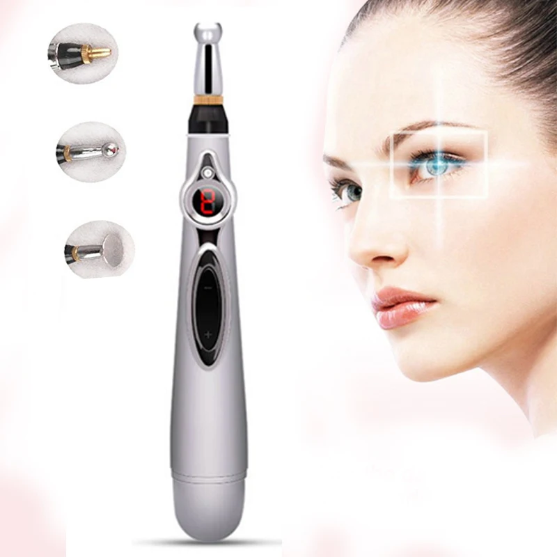 

Electronic Acupuncture Pen Meridians Laser Magnet Therapy Heal Massage Pen Meridian Energy Pen Relief Pain Facial Care Tools