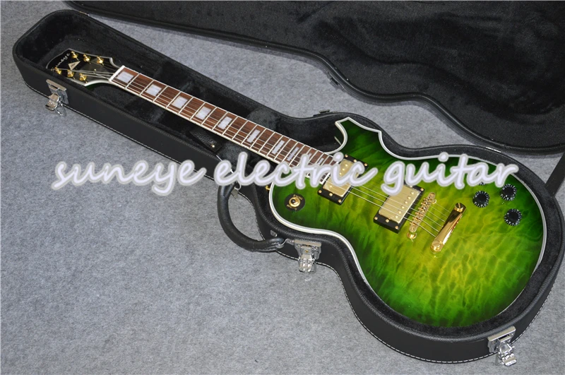 

Glossy Finish Suneye Electric Guitar Left Handed Guitar Kit Custom Available With Black Guitar Case