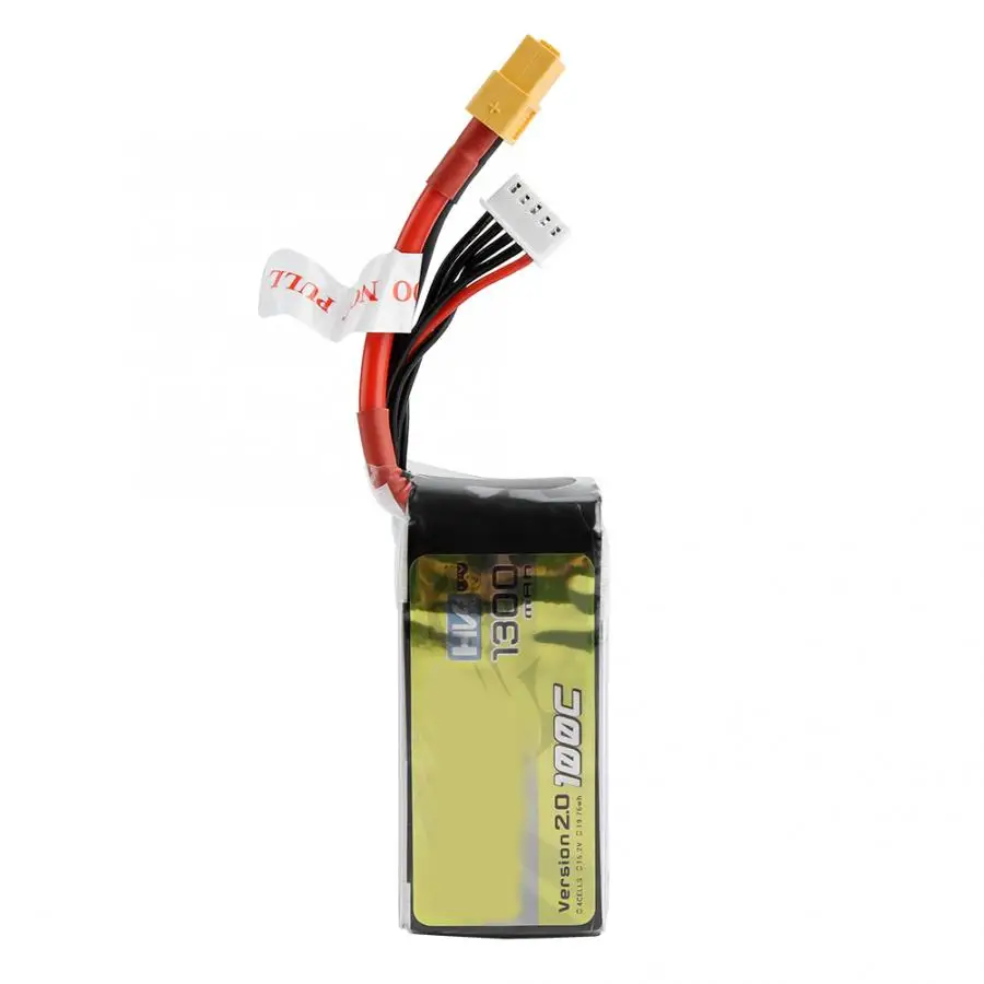 

Hot Tattu 15.2V 1300mAh 100C 4S1P Lipo Battery Pack with XT60-SYP Plug for FPV Quadcopter Drone RC Parts Spare