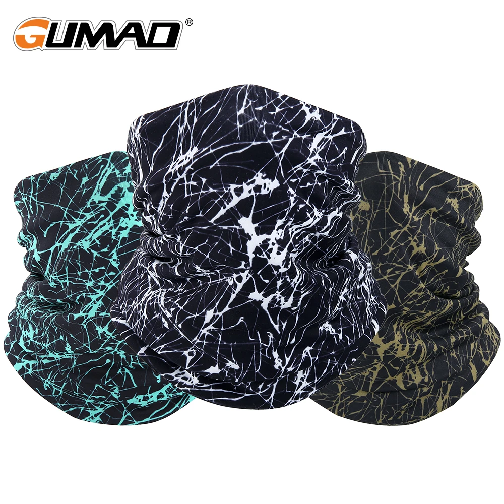 

Winter Polar Fleece Bandana Neck Warmer Face Cover Scarf Collar Gaiter Printed Ski Mask Sports Cycling Hiking Scarves Men Women