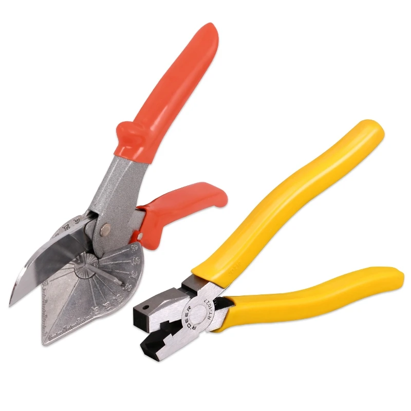 Multi Angle Bevelled Groove Pliers V Shaped Flange Pliers 90 Degree