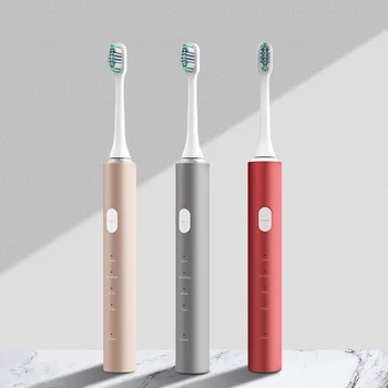 

Sonic Electric Toothbrush Rechargeable USB Adult Metal Handle Automatic Teeth Brush Brosse A Dent Electrique With 4 Mode