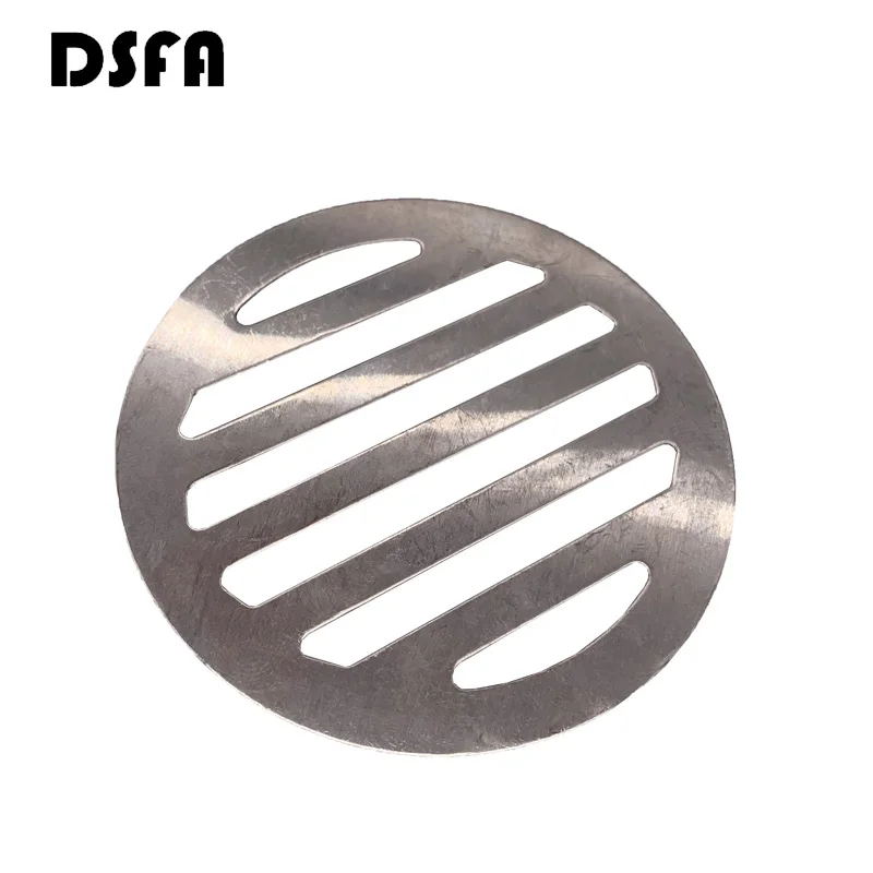 DSFA квадратные круглые напольные дренажные крышки принадлежности для ванной комнаты Серебряный тон круглые из нержавеющей стали напольные дренажные крышки - Color: C1 75mm