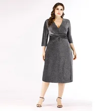 Г., весеннее стильное платье с блестками рубашка с короткими рукавами в европейском и американском стиле Лидер продаж, модная модельная юбка миди с v-образным вырезом