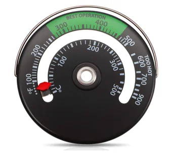 

Magnetic Stove Thermometer Fire Stove Pipe Thermometer Gauge for Wood Log Chimney Pipe Oven Temperature Meter