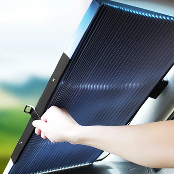 

Car Window Sunshade Foldable Retractable Windshield Sunshade Cover Shield Curtain Auto Sun Shade Block Anti-UV Car Window Shade