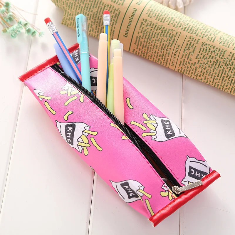 1 шт. картофеля фри мешок карандаша печенье шоколад закуски конфеты сумки Kawaii