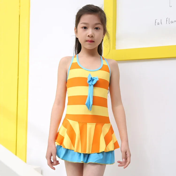 

New Style KID'S Swimwear Princess Butterfly Flower Big Boy Dress-GIRL'S Students Cute Baby GIRL'S Swimsuit