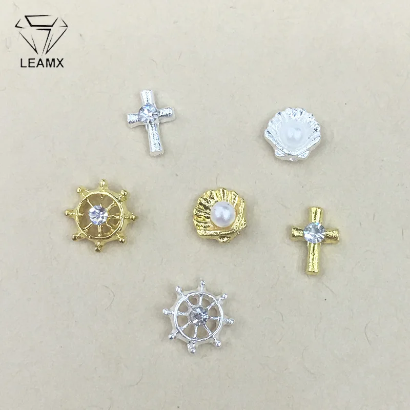 LEMAX смешанные типы/сумка горный хрусталь Дизайн ногтей украшения 3D DIY ногтей сплав ювелирные изделия алмазные маникюрные инструменты талисманы для ногтей шпильки девушка L520 - Цвет: 6