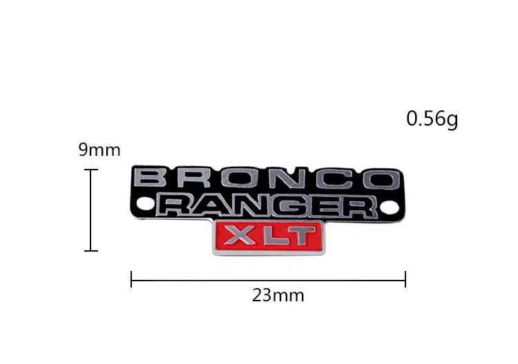 MJRC 2 шт Стерео логотип из нержавеющей стали металлический значок для 1/10 Trx4 TRX-4 82046-4 Bronco Ranger Rc Гусеничный автомобиль новинка - Цвет: 2PCS