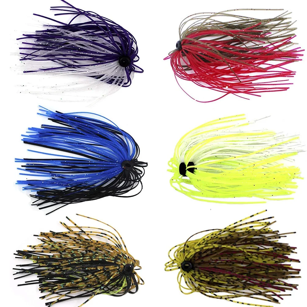 24/48/60Pcs Spinnerbait Skirts Jig Bait Bass lure Silicone Skirts DIY Spinner  Bait Buzzbaits Jig Fishing lure Accessories - AliExpress