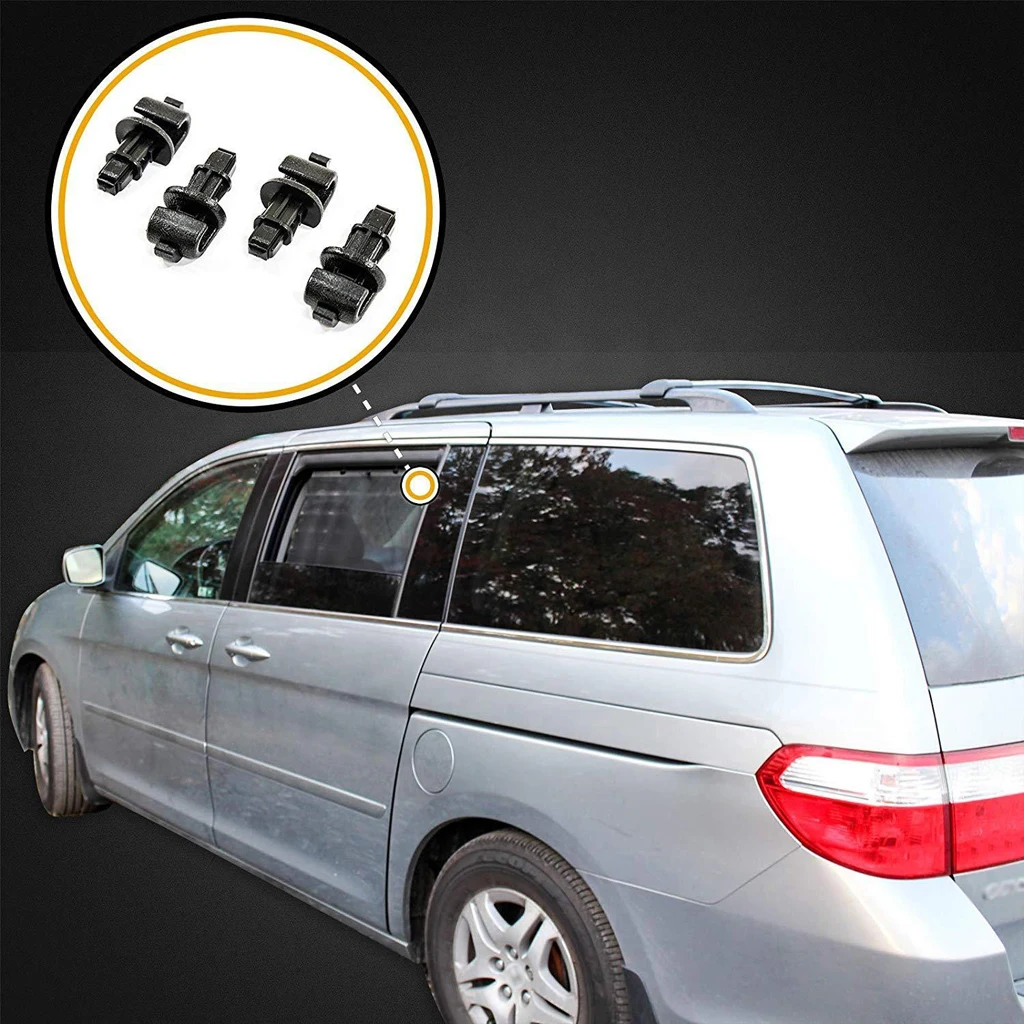 4 шт. черная Солнцезащитная люстра крюк заклёпки для honda Odyssey 2005-2010