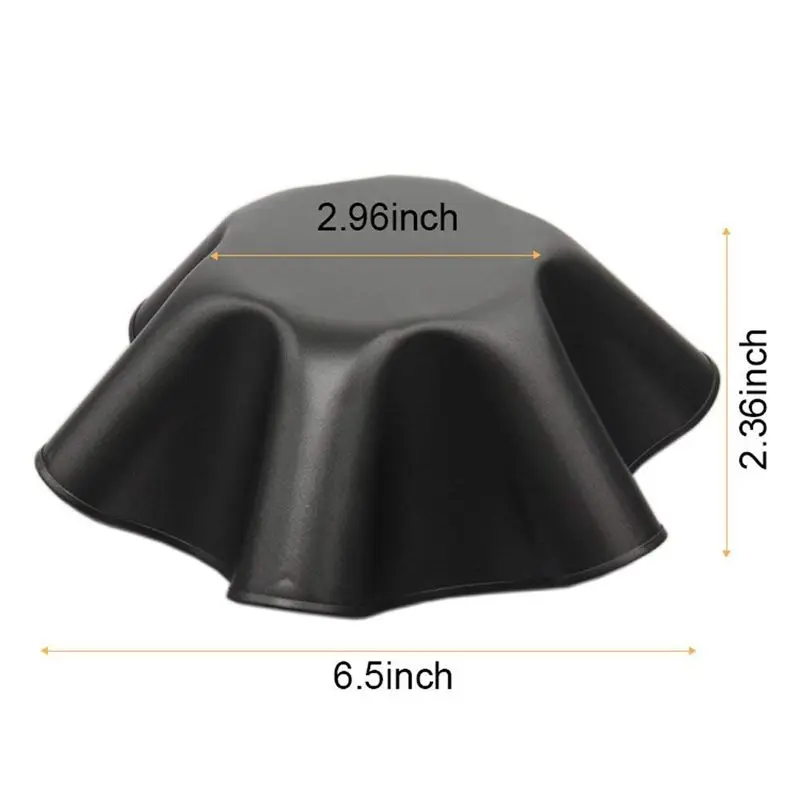 Large Non-Stick Fluted Tortilla Shell Pans Taco Salad Bowl Makers, Non-Stick Carbon Steel, Set Of 4 Tostada Bakers