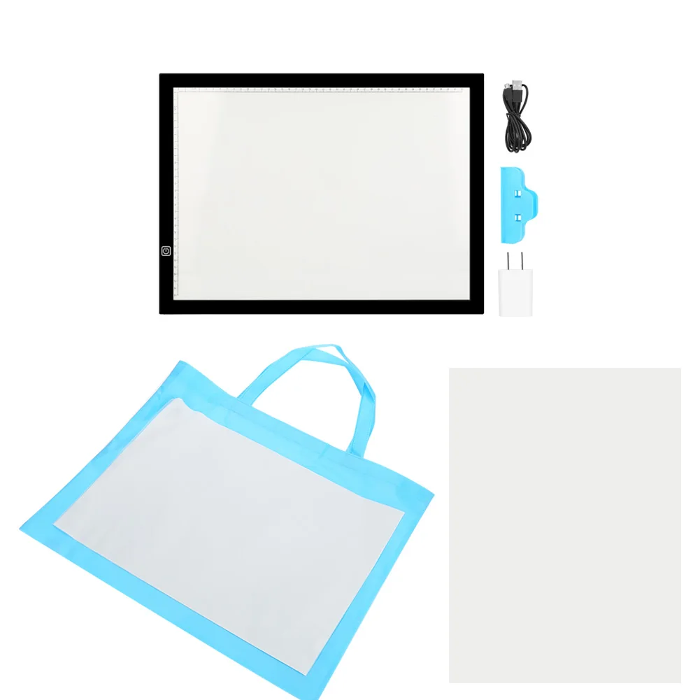 EU Plu A3 LED Light Box Tracing Board High Quality Acrylic Faceplate Art Design Stencil Drawing Painting Thin Pad Copy Lightbox