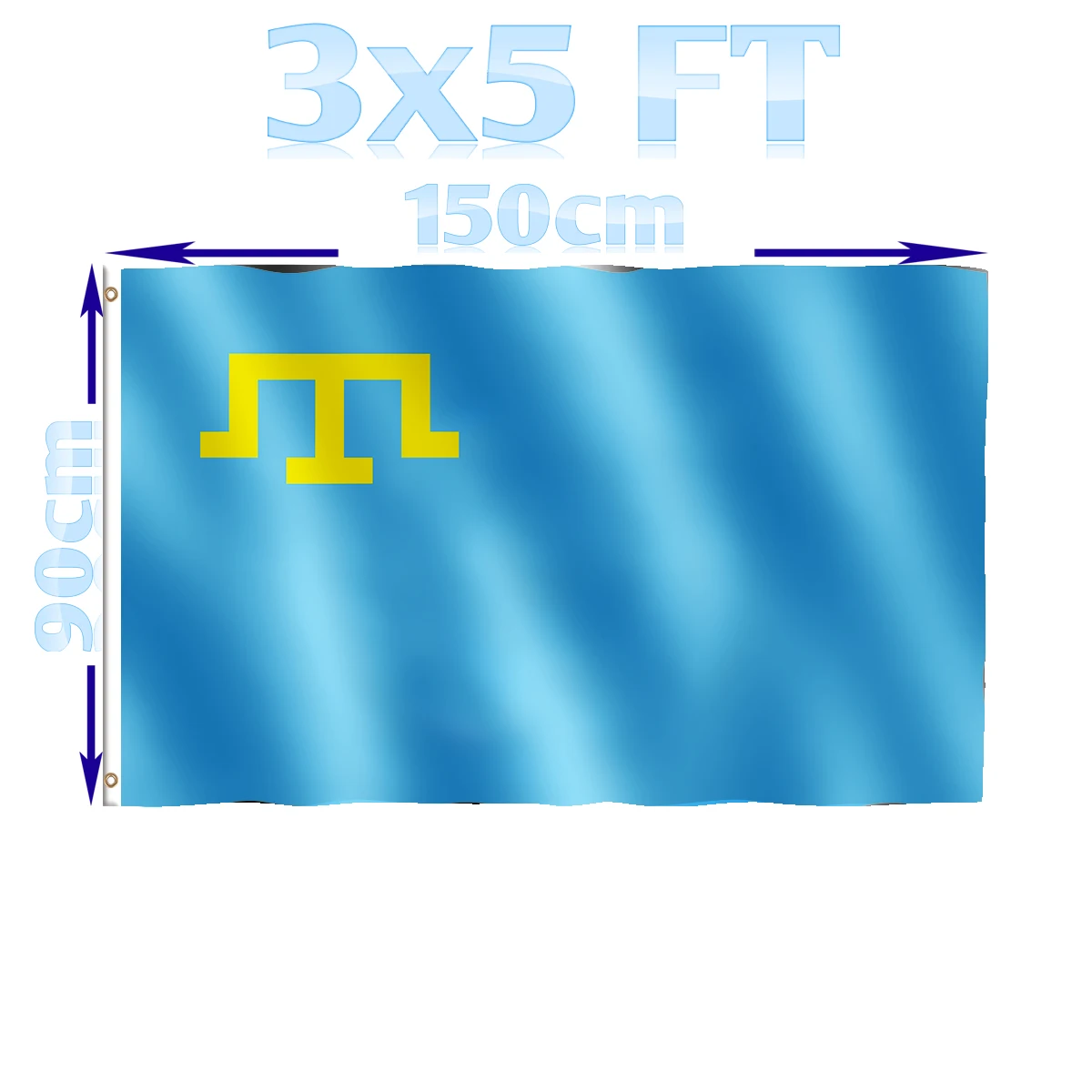 Benfactory Store 3x5 Feet Crimea The Tatars Ukraine Crw Flag Single Layer  100d Polyester With Brass Grommets - Flags - AliExpress