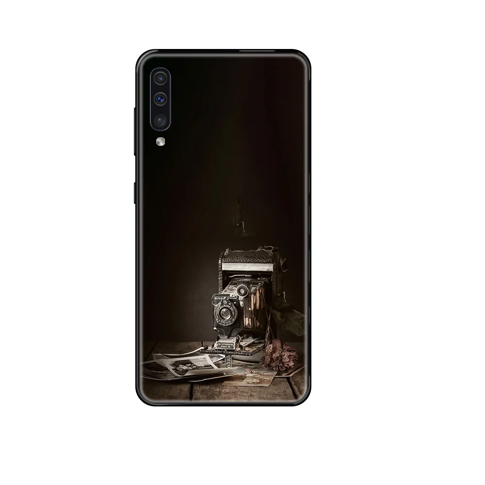 luxury Camera retro kodak Phone case For Samsung Galaxy A 3 5 6 7 8 20 40 50 70 71 E S Plus 2016 2017 2018 black 3D prime