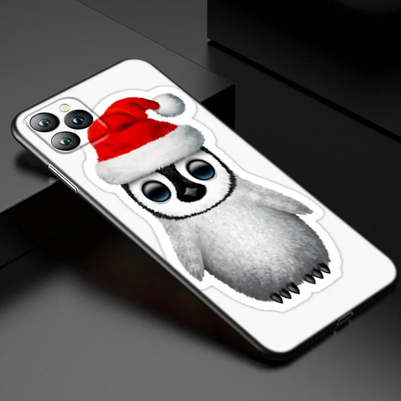 Cute Lovely Penguin Phone Case For Apple iPhone 13 12 Mini 11 Pro XS Max XR X 8 7 6S 6 Plus 5S 5 SE 2020 Soft TPU Black Cover- H10da2bbefbcc4e7897f8c3a5907dfdd9j