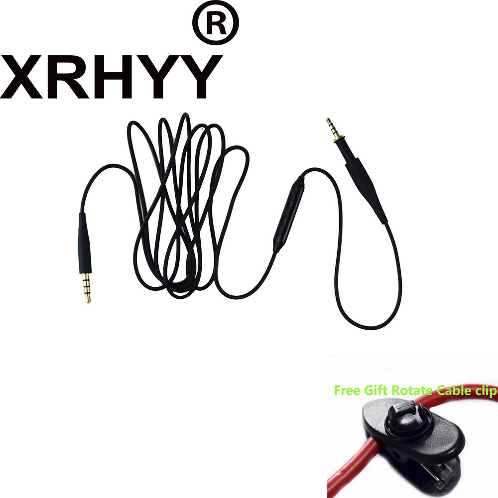 XRHYY сменный кабель аудиошнур с микрофоном Регулятор громкости для AKG K430 K450 K451 K452 Q460 K480 JBL J55 a J55i J88 a наушники