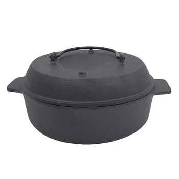 

1 Pc Dual Handle Cooking Cookware without Cover Nonstick Round Bottom Pan Home Kitchen Accessory Cooking Wok