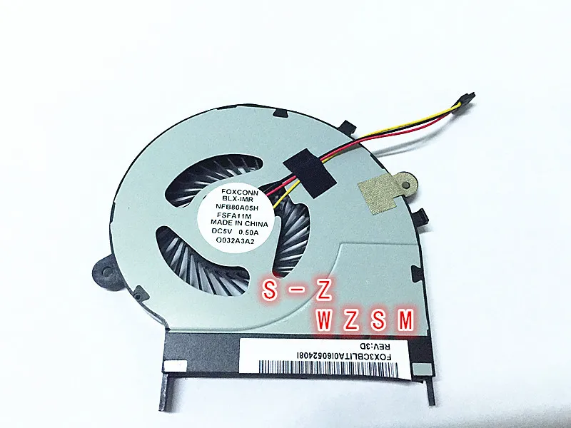 Оригинальный Для Toshiba Satellite L50 B B5267 L55 L50D DC 5V 0.50A 3Pin 3wire охлаждающий вентилятор L55T